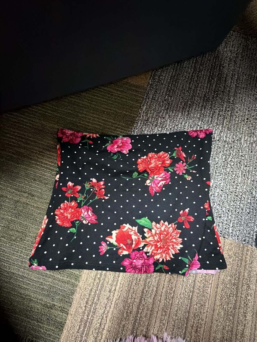 High Velocity Floral Polka Dot Tube Top Size XL